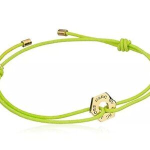 NWT Marc by Marc Jacobs Bolt Friendship Stretch Bracelet - Toucan Green